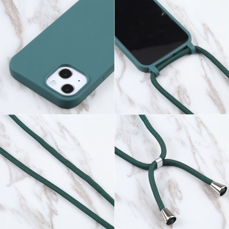 For iPhone 16 Pro Candy Colors TPU Protective Phone Case with Lanyard (Dark Green) - iPhone 16 Pro Cases by PMC Jewellery | Online Shopping South Africa | PMC Jewellery | Buy Now Pay Later Mobicred