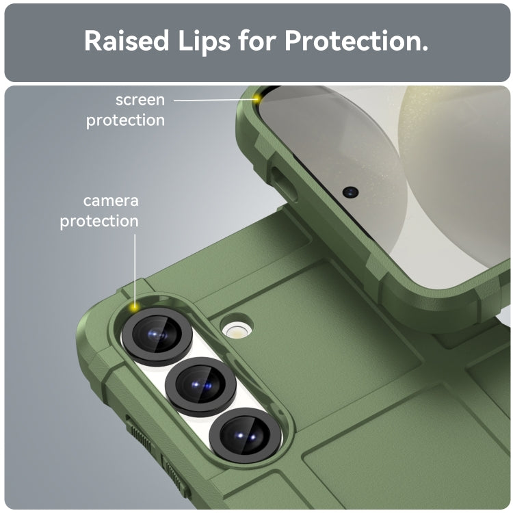 For Samsung Galaxy S25+ 5G Full Coverage Shockproof TPU Phone Case(Green) - Galaxy S25+ 5G Cases by PMC Jewellery | Online Shopping South Africa | PMC Jewellery | Buy Now Pay Later Mobicred