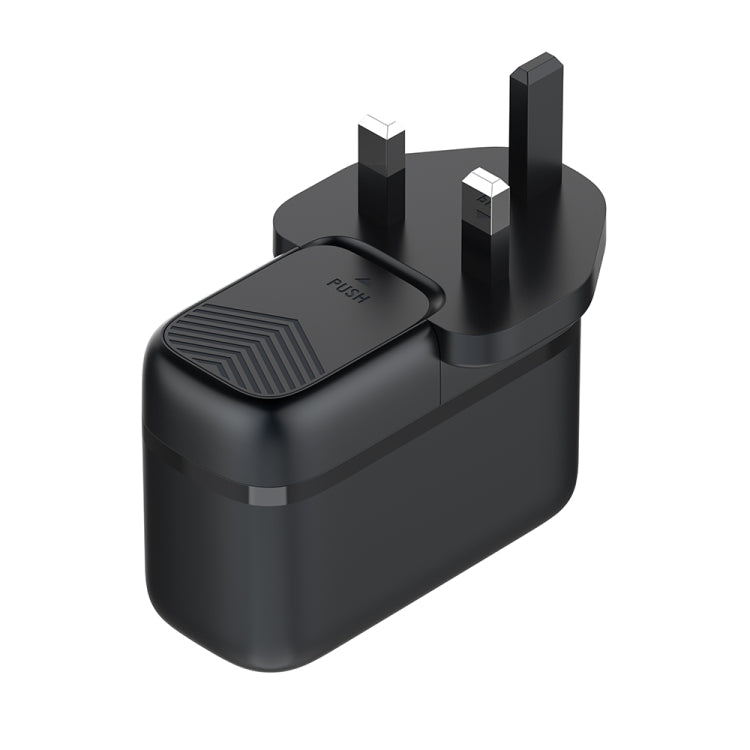 LDNIO Q367 65W GaN 3 x USB-C / Type-C Interface Charger with 1m USB-C / Type-C to USB-C / Type-C Data Cable, Plug Type:UK Plug(Black) - free shipping - PMC Jewellery - Order now!