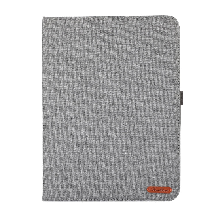 For OnePlus Pad Pro 12.1 Fabric Leather Tablet Case(Grey) - Others by PMC TechLife | Online Shopping South Africa | PMC TechLife | Buy Now Pay Later Mobicred