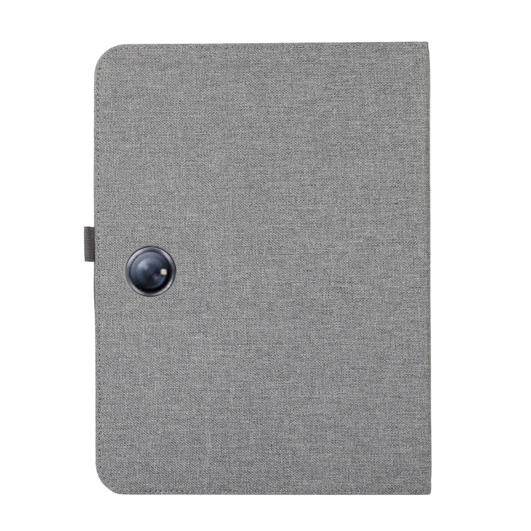 For OnePlus Pad Pro 12.1 Fabric Leather Tablet Case(Grey) - Others by PMC TechLife | Online Shopping South Africa | PMC TechLife | Buy Now Pay Later Mobicred