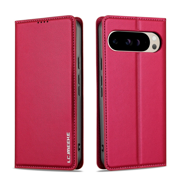 For Google Pixel 9 Pro / 9 LC.IMEEKE L1 Series Frosted Fine Texture PU Phone Case(Red) - free shipping - PMC Jewellery - Order now!
