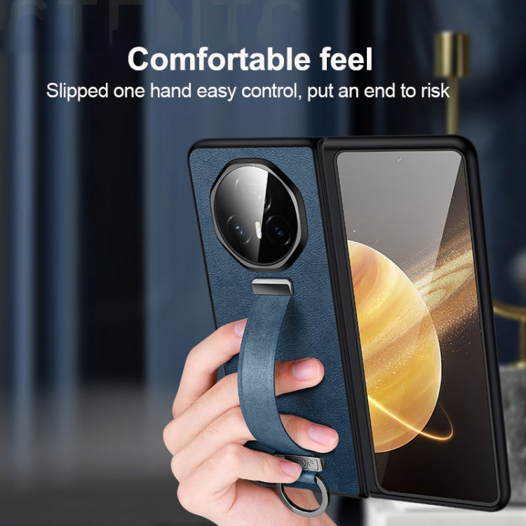 For Honor Magic V3 SULADA PC + Leather Texture Skin Feel Shockproof Phone Case(Blue) - free shipping - PMC TechLife - Order now!