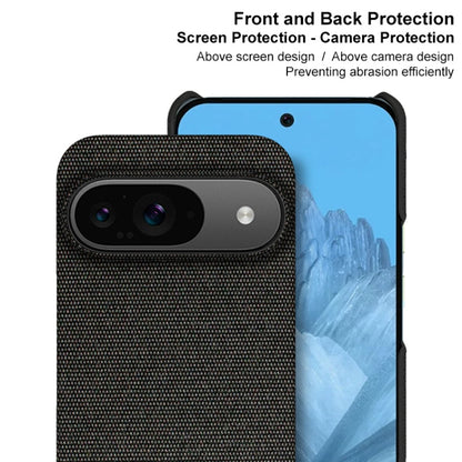 For Google Pixel 9 / 9 Pro imak Ruiyi Series Cloth Texture PU + PC Phone Case(Black) - Google Cases by imak | Online Shopping South Africa | PMC Jewellery | Buy Now Pay Later Mobicred