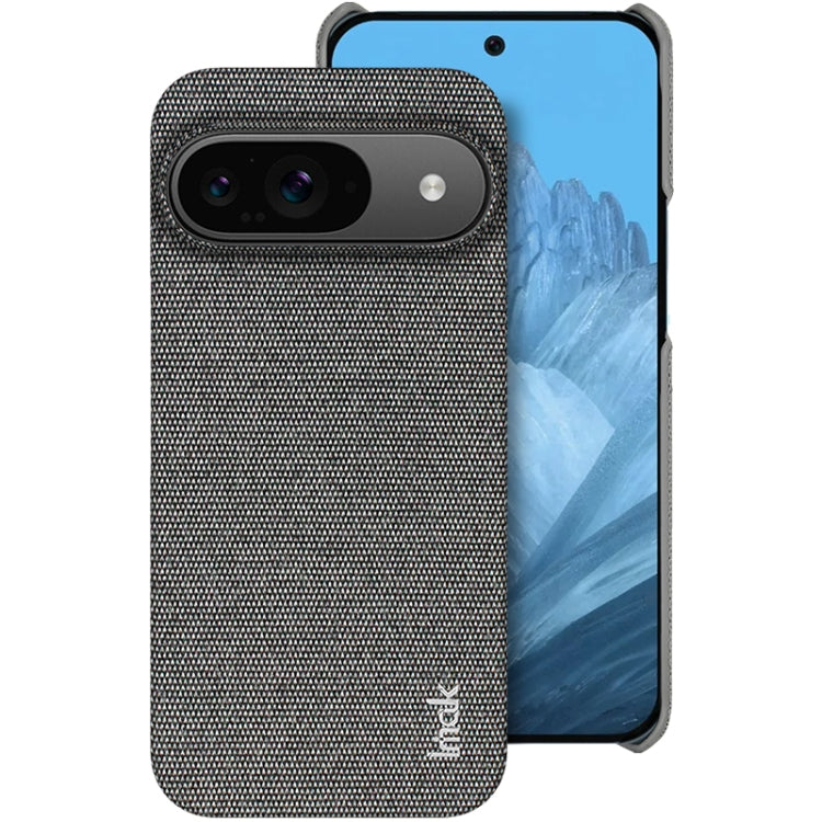 For Google Pixel 9 / 9 Pro imak Ruiyi Series Cloth Texture PU + PC Phone Case(Dark Grey) - Google Cases by imak | Online Shopping South Africa | PMC Jewellery | Buy Now Pay Later Mobicred