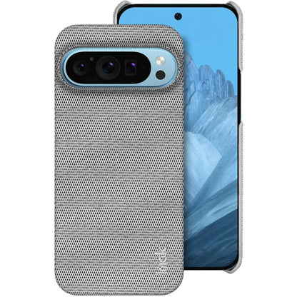 For Google Pixel 9 Pro XL imak Ruiyi Series Cloth Texture PU + PC Phone Case(Light Grey) - Google Cases by imak | Online Shopping South Africa | PMC Jewellery | Buy Now Pay Later Mobicred