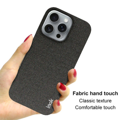 For iPhone 16 Pro Max imak Ruiyi Series Cloth Texture PU + PC Phone Case(Black) - iPhone 16 Pro Max Cases by imak | Online Shopping South Africa | PMC Jewellery | Buy Now Pay Later Mobicred