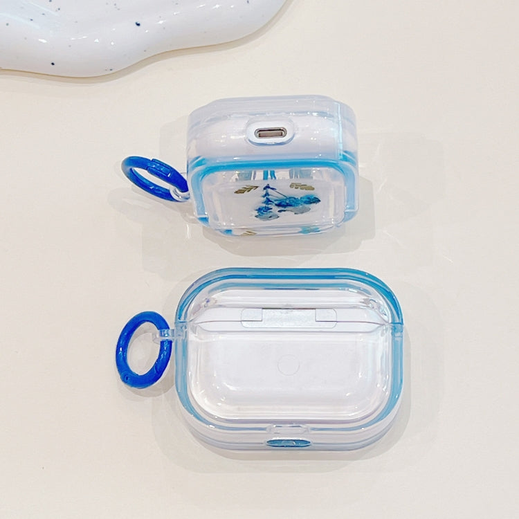 For AirPods 3 Glitter Starry Epoxy Dried Flowers Earbuds Box TPU Case(Yellow) - free shipping - PMC Jewellery - Order now!