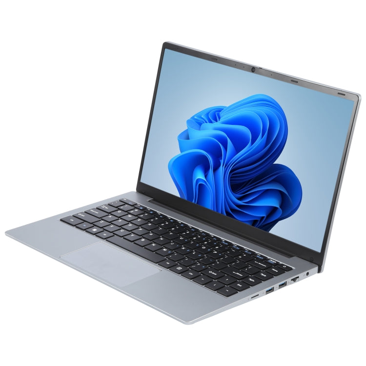 14 inch Windows 11 Laptop, 8GB+128GB, Gen 4th Intel Core i3 CPU, 180 Degree Rotation Axis(Silver) - free shipping - PMC Jewellery - Order now!