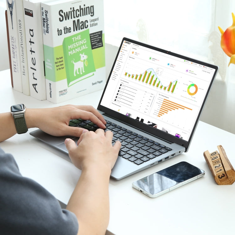 14 inch Windows 11 Laptop, 8GB+128GB, Gen 4th Intel Core i3 CPU, 180 Degree Rotation Axis(Silver) - free shipping - PMC Jewellery - Order now!