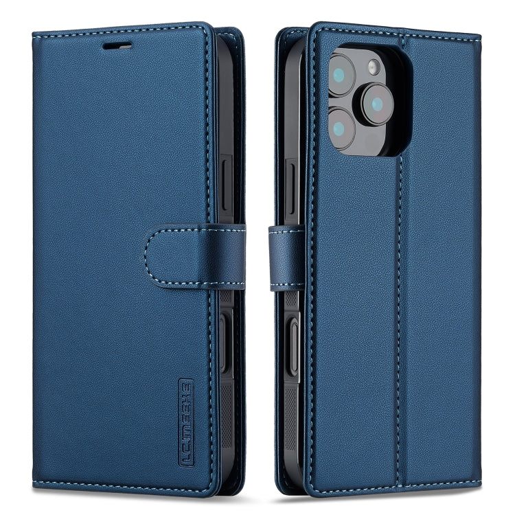 For iPhone 16 Pro Max LC.IMEEKE L2 Series Detachable Magsafe PU Phone Case with Lanyard(Blue) - iPhone 16 Pro Max Cases by LC.IMEEKE | Online Shopping South Africa | PMC Jewellery | Buy Now Pay Later Mobicred