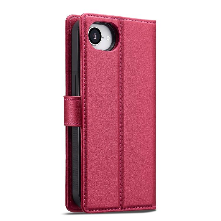 For iPhone 16e LC.IMEEKE L2 Series Detachable Magsafe PU Phone Case with Lanyard(Red) - free shipping - PMc TechLife - Order now!