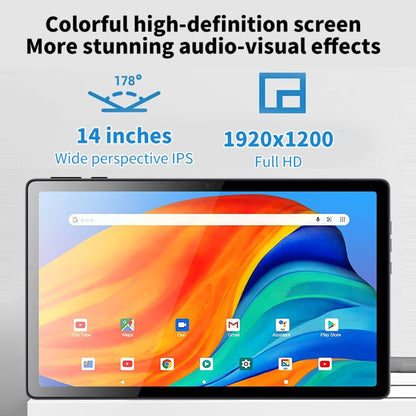 M4 Plus 14 inch Tablet PC, 8GB+128GB, Android 12 MediaTek MT8183 Eight Core, Support Dual Band WIFI, GPS(Grey) - Others by PMC Jewellery | Online Shopping South Africa | PMC Jewellery | Buy Now Pay Later Mobicred