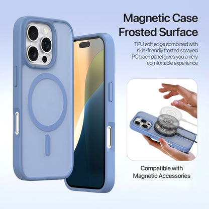 For iPhone 16 Pro Max DUX DUCIS Lawa Series 2 in 1 Wallet Zipper Detachable MagSafe Phone Case with Lanyard(Light Blue) - iPhone 16 Pro Max Cases by DUX DUCIS | Online Shopping South Africa | PMC Jewellery | Buy Now Pay Later Mobicred