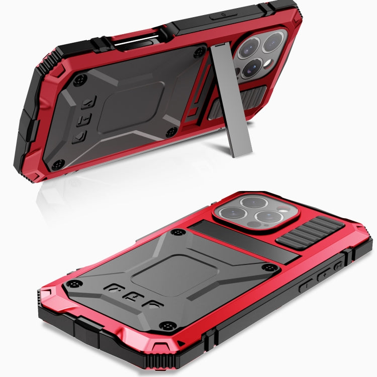 For iPhone 16 Pro R-JUST Life Waterproof Dustproof Shockproof Phone Case(Red) - iPhone 16 Pro Cases by R-JUST | Online Shopping South Africa | PMC Jewellery | Buy Now Pay Later Mobicred