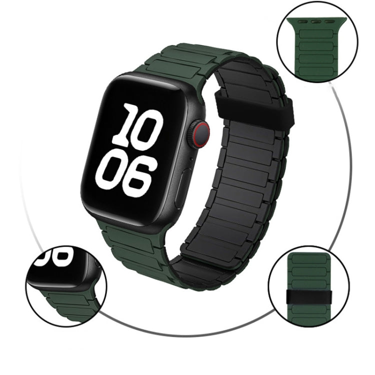 For Apple Watch SE 40mm Tri-beads Magnetic Hoop Silicone Watch Band(Light Mint) - free shipping - PMc TechLife - Order now!