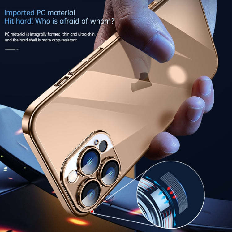 For iPhone 16 Pro Max SULADA JINGJIA Series Lens Protector Hard PC Phone Case(Silver) - free shipping - PMC Jewellery - Order now!