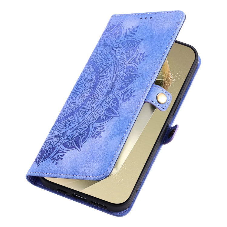 For Samsung Galaxy S25 Ultra 5G Skin Feel Totem Embossed Leather Phone Case(Purple) - Galaxy S25 Ultra 5G Cases by PMC Jewellery | Online Shopping South Africa | PMC Jewellery | Buy Now Pay Later Mobicred