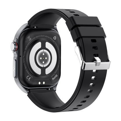 ET585 2.04 inch Silicone Strap IP68 Waterproof Smart Watch, Support ECG / Blood Composition Measurement(Black) - Smart Watches by PMC Jewellery | Online Shopping South Africa | PMC Jewellery | Buy Now Pay Later Mobicred