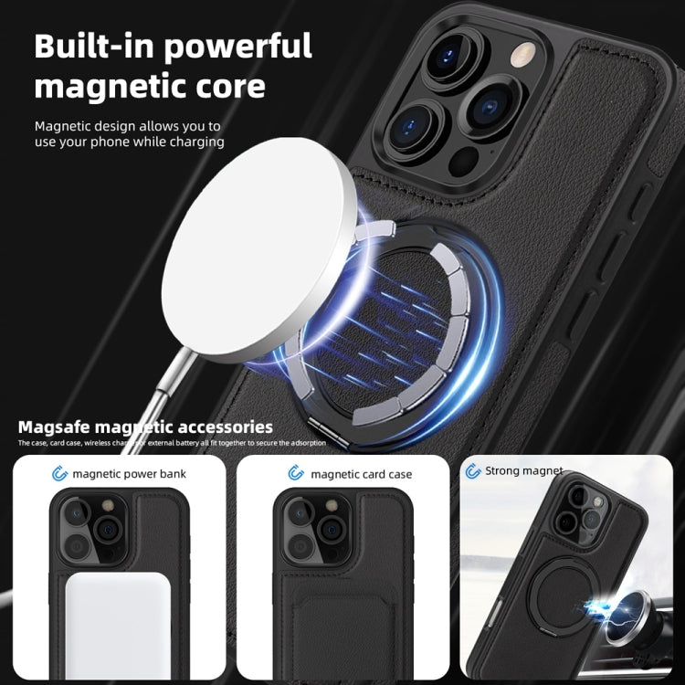 For iPhone 16 Pro Yashi 360 Degree Rotating MagSafe Holder Phone Case(Black) - iPhone 16 Pro Cases by PMC Jewellery | Online Shopping South Africa | PMC Jewellery | Buy Now Pay Later Mobicred