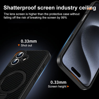 For iPhone 16 Pro Max Carbon Fiber MagSafe 360 Degree Rotating Holder Phone Case(Black) - iPhone 16 Pro Max Cases by PMC Jewellery | Online Shopping South Africa | PMC Jewellery | Buy Now Pay Later Mobicred