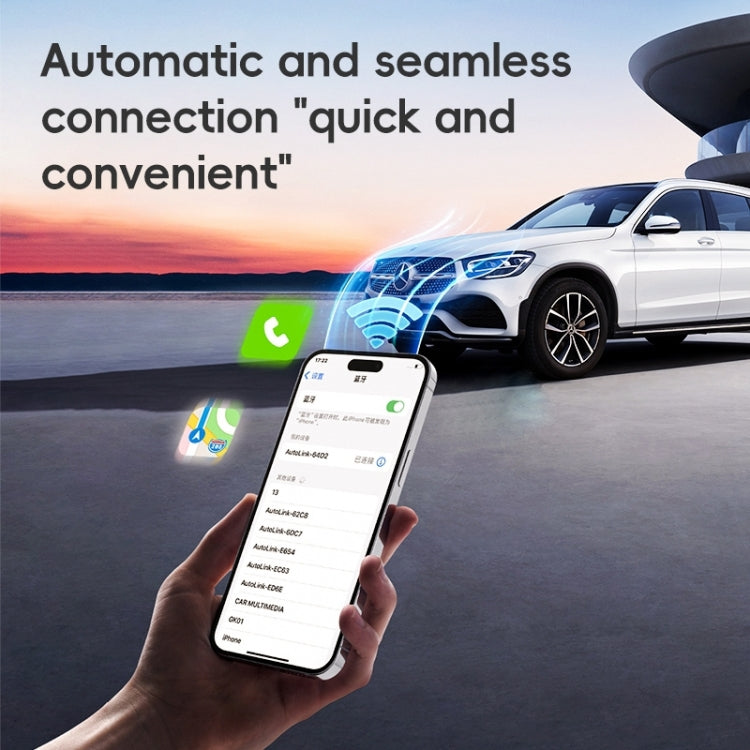 2 in 1 Apple CarPlay / Android Auto Wired to Wireless Car CarPlay Box Adapter(Black) - free shipping - PMC Jewellery - Order now!
