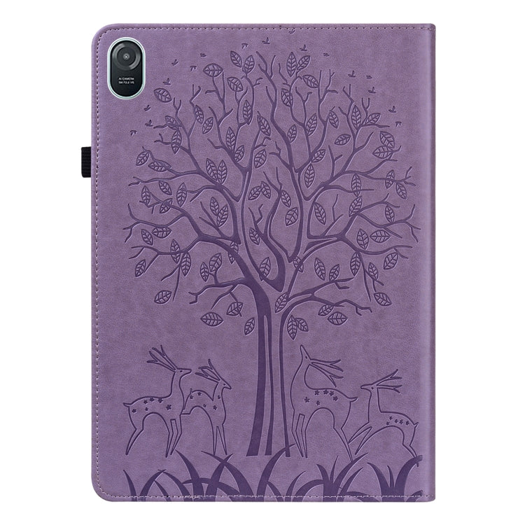 For Honor Pad 8 Tree & Deer Embossed Leather Tablet Case(Purple) - free shipping - PMC TechLife - Order now!