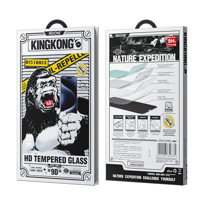 For iPhone 16 Pro WK WTP-087 Space King Kong 9D Curved HD Tempered Glass Screen Protector - iPhone 16 Pro Tempered Glass by WK | Online Shopping South Africa | PMC Jewellery | Buy Now Pay Later Mobicred