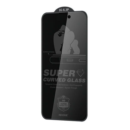 For iPhone 16 Pro WK WTP-092 King Kong 6D Curved 28 Degree Privacy Tempered Glass Film - iPhone 16 Pro Tempered Glass by WK | Online Shopping South Africa | PMC Jewellery | Buy Now Pay Later Mobicred