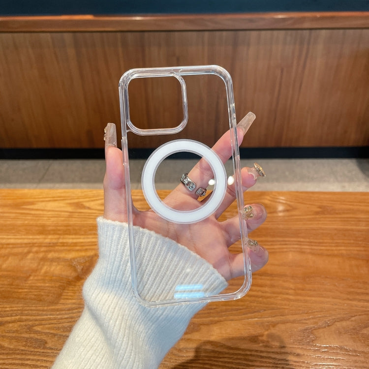 For iPhone 16 Clear Acrylic TPU MagSafe Phone Case(Transparent) - iPhone 16 Cases by PMC Jewellery | Online Shopping South Africa | PMC Jewellery | Buy Now Pay Later Mobicred