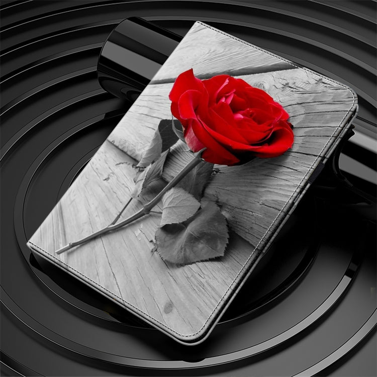 For Honor Pad X9 Crystal Texture Painted Leather Tablet Case(Rose) - Honor by PMC TechLife | Online Shopping South Africa | PMC TechLife | Buy Now Pay Later Mobicred