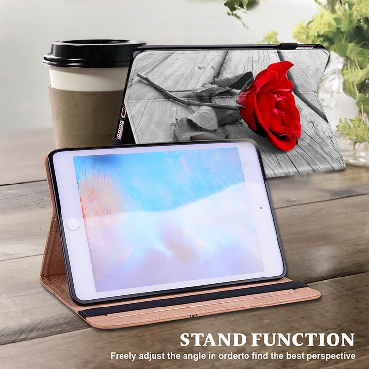 For Honor Pad X9 Crystal Texture Painted Leather Tablet Case(Rose) - Honor by PMC TechLife | Online Shopping South Africa | PMC TechLife | Buy Now Pay Later Mobicred