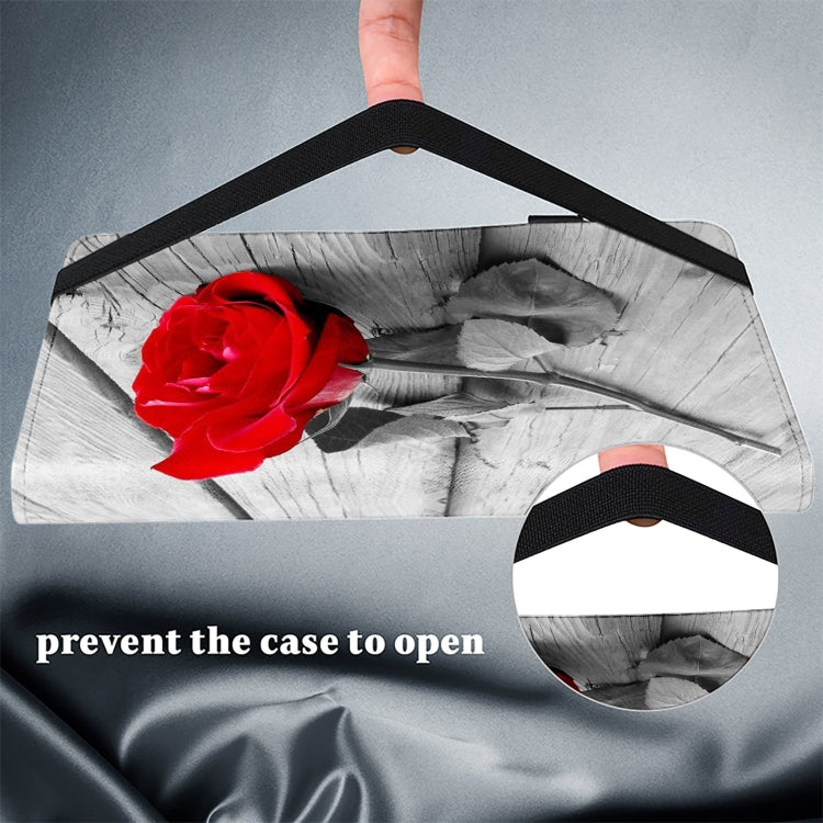 For Honor Pad X9 Crystal Texture Painted Leather Tablet Case(Rose) - Honor by PMC TechLife | Online Shopping South Africa | PMC TechLife | Buy Now Pay Later Mobicred