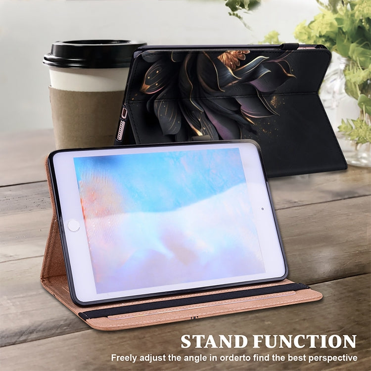 For Honor Pad X9 Crystal Texture Painted Leather Tablet Case(Purple Lotus) - Honor by PMC TechLife | Online Shopping South Africa | PMC TechLife | Buy Now Pay Later Mobicred