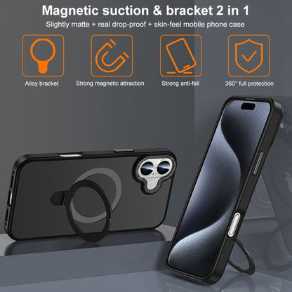 For iPhone 16 Pro Max Skin Feel MagSafe Magnetic Holder Phone Case(Transparent) - iPhone 16 Pro Max Cases by PMC Jewellery | Online Shopping South Africa | PMC Jewellery | Buy Now Pay Later Mobicred