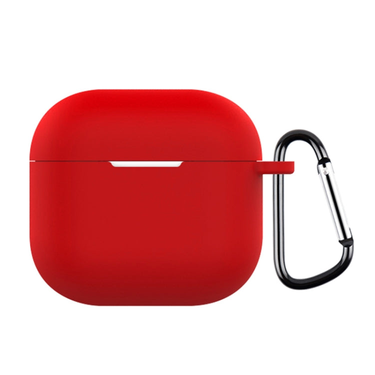 For AirPods 4 Silicone Earphone Protective Case with Hook(Red) - For AirPods 4 by PMC Jewellery | Online Shopping South Africa | PMC Jewellery | Buy Now Pay Later Mobicred