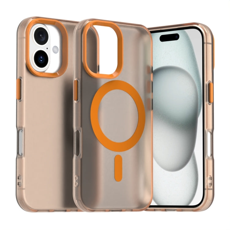 For iPhone 16 Plus Candy Magsafe PC Hybrid TPU Phone Case(Orange) - free shipping - PMC Jewellery - Order now!