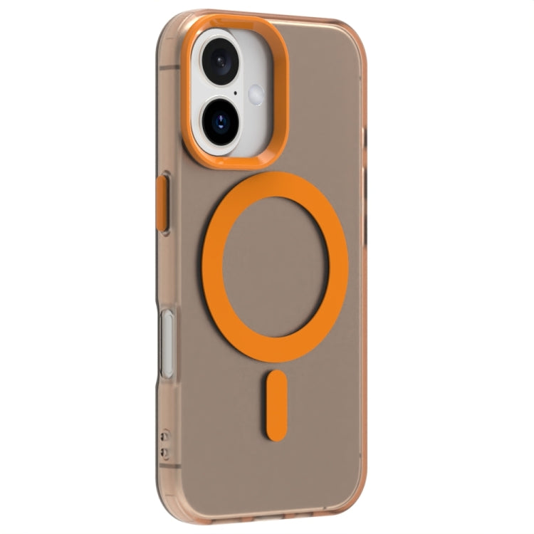 For iPhone 16 Plus Candy Magsafe PC Hybrid TPU Phone Case(Orange) - free shipping - PMC Jewellery - Order now!