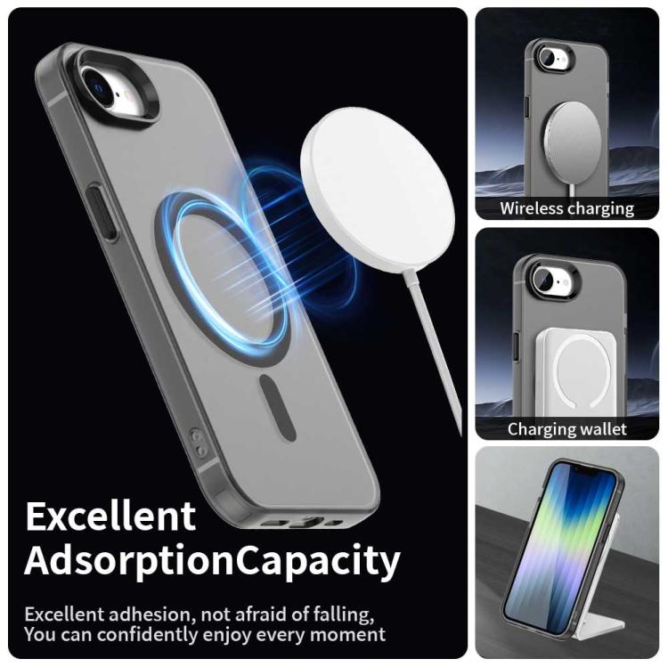 For iPhone 16e Candy Magsafe PC Hybrid TPU Phone Case(Black) - free shipping - PMC TechLife - Order now!