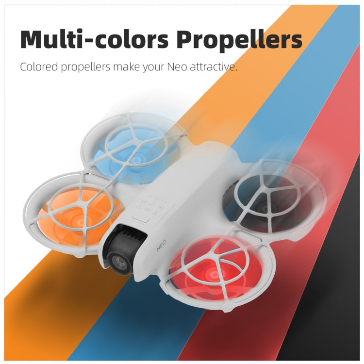 For DJI Neo Sunnylife 2016S Drone Color 3-Blade Propeller, Quantity:2 pairs(Red) - free shipping - PMC TechLife - Order now!