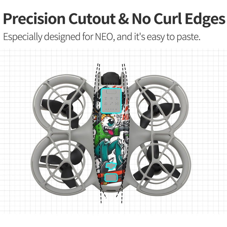 For DJI Neo Drone Body Remote Control Protective Sticker(Green Hat Man) - free shipping - PMC TechLife - Order now!