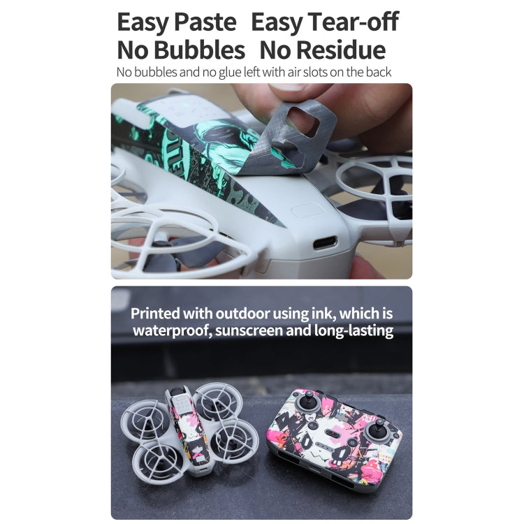 For DJI Neo 2pcs Combo Drone Body Protective Stickers(Pink Rabbit + Colorful Elf) - free shipping - PMC TechLife - Order now!