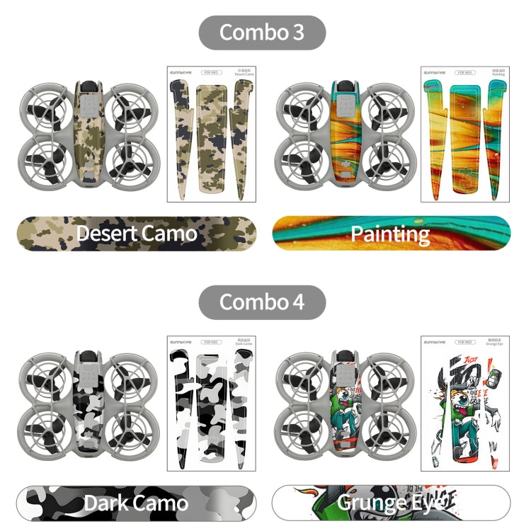 For DJI Neo 2pcs Combo Drone Body Protective Stickers(Pink Rabbit + Colorful Elf) - free shipping - PMC TechLife - Order now!