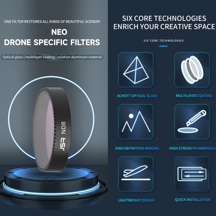 For DJI Neo JSR KB Series Drone Lens Filter, Filter:ND16 - free shipping - PMC TechLife - Order now!