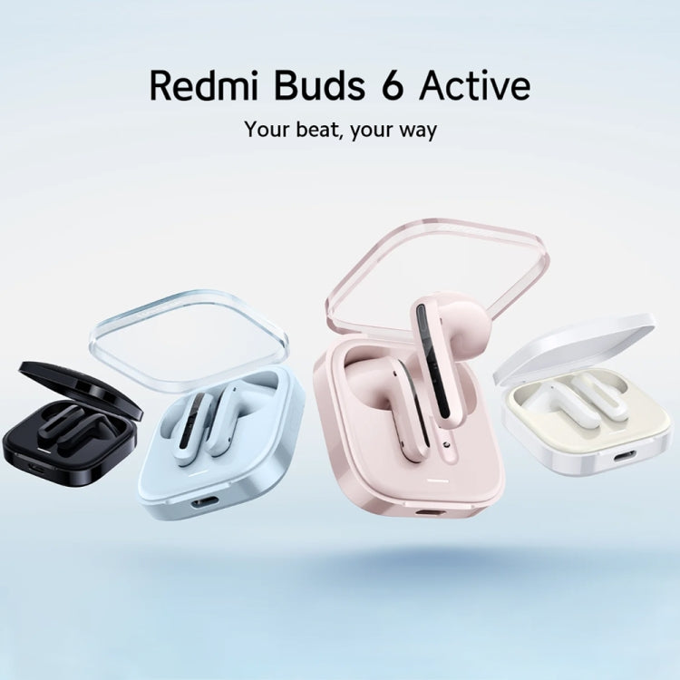 Original Xiaomi Redmi Buds 6 Active BT5.4 In-ear True Wireless Earbuds(Black) - In Ear Wired Earphone by Xiaomi | Online Shopping South Africa | PMC Jewellery | Buy Now Pay Later Mobicred