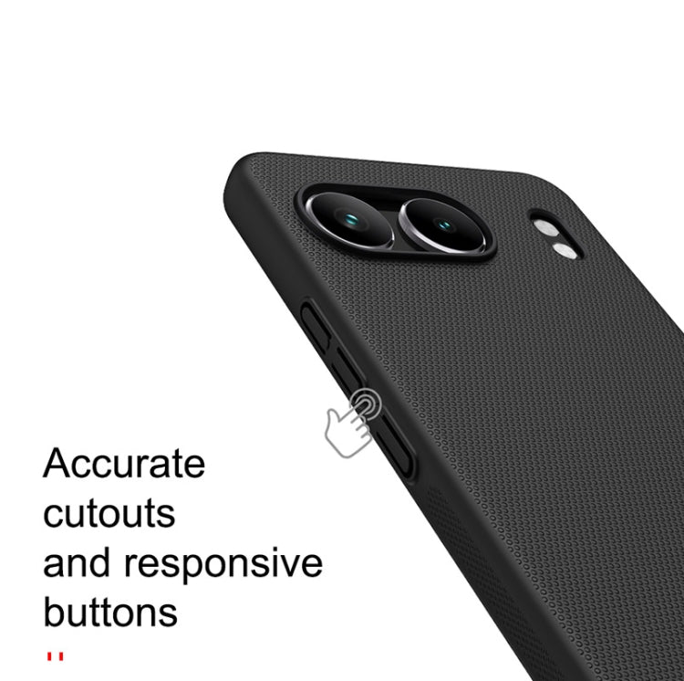 For OnePlus Nord 4 5G NILLKIN Frosted PC Phone Case(Black) - OnePlus Cases by NILLKIN | Online Shopping South Africa | PMC Jewellery | Buy Now Pay Later Mobicred