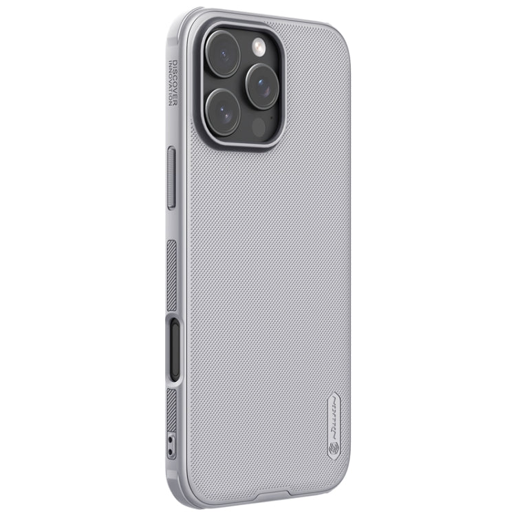 For iPhone 16 Pro Max NILLKIN Frosted Shield Pro PC + TPU Phone Case(Silver) - iPhone 16 Pro Max Cases by NILLKIN | Online Shopping South Africa | PMC Jewellery | Buy Now Pay Later Mobicred