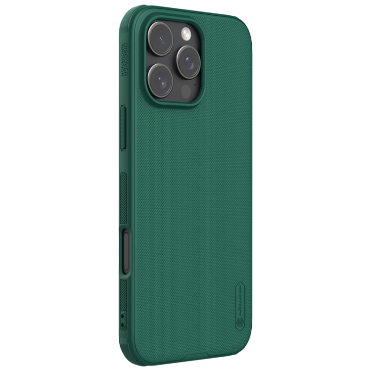 For iPhone 16 Pro NILLKIN Frosted Shield Pro PC + TPU Phone Case(Green) - iPhone 16 Pro Cases by NILLKIN | Online Shopping South Africa | PMC Jewellery | Buy Now Pay Later Mobicred