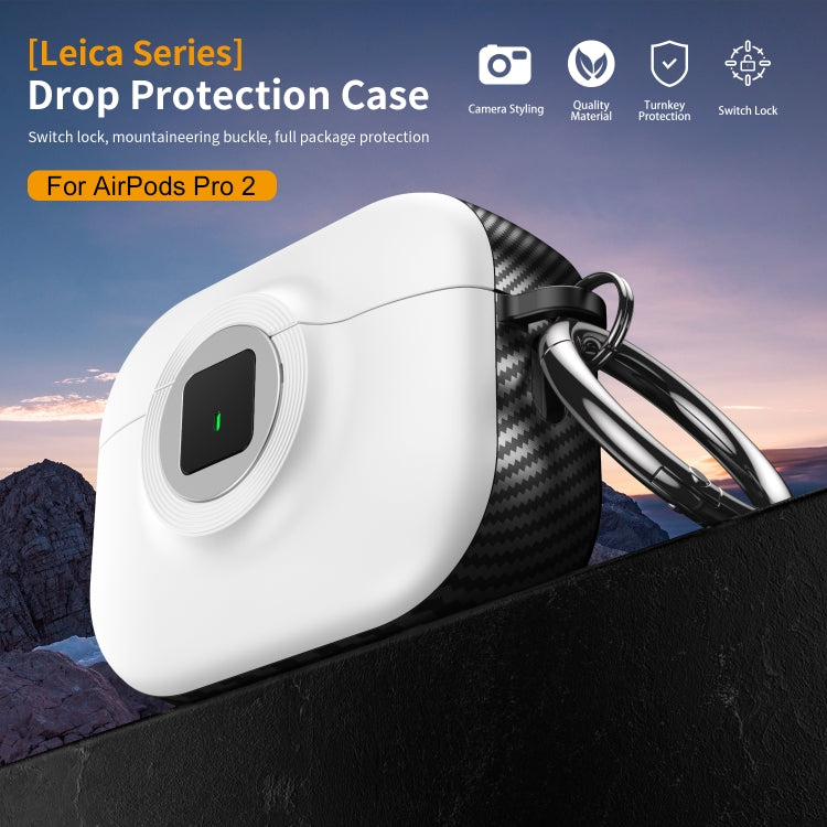 For AirPods 3 Camera Series PC + TPU Headset Shockproof Carbon Fibre Case(Yellow) - For AirPods 3 by PMC Jewellery | Online Shopping South Africa | PMC Jewellery | Buy Now Pay Later Mobicred