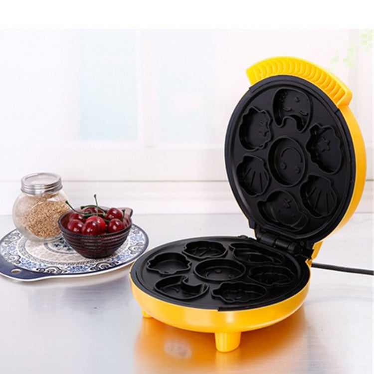 Household Cake Machine Double-sided Heating Baking Machine, Plug Type:EU Plug(Yellow) - free shipping - PMC TechLife - Order now!